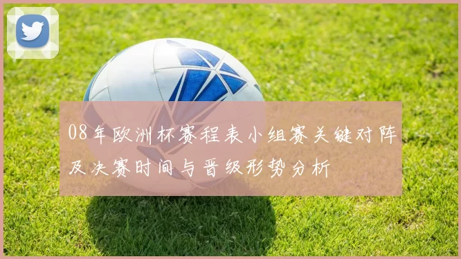 08年欧洲杯赛程表小组赛关键对阵及决赛时间与晋级形势分析
